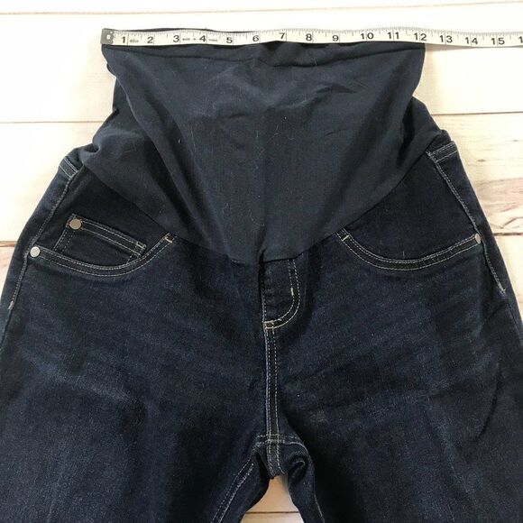 Indigo Blue Secret Fit Belly Stretch Ankle Maternity Jeggings - Picture 3 of 15